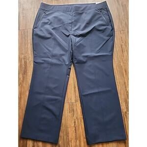 NWT Lane Bryant On The Go Straight Leg Mid Rise Blue Slacks Size 26
